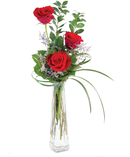 3 Rose Bud Vase