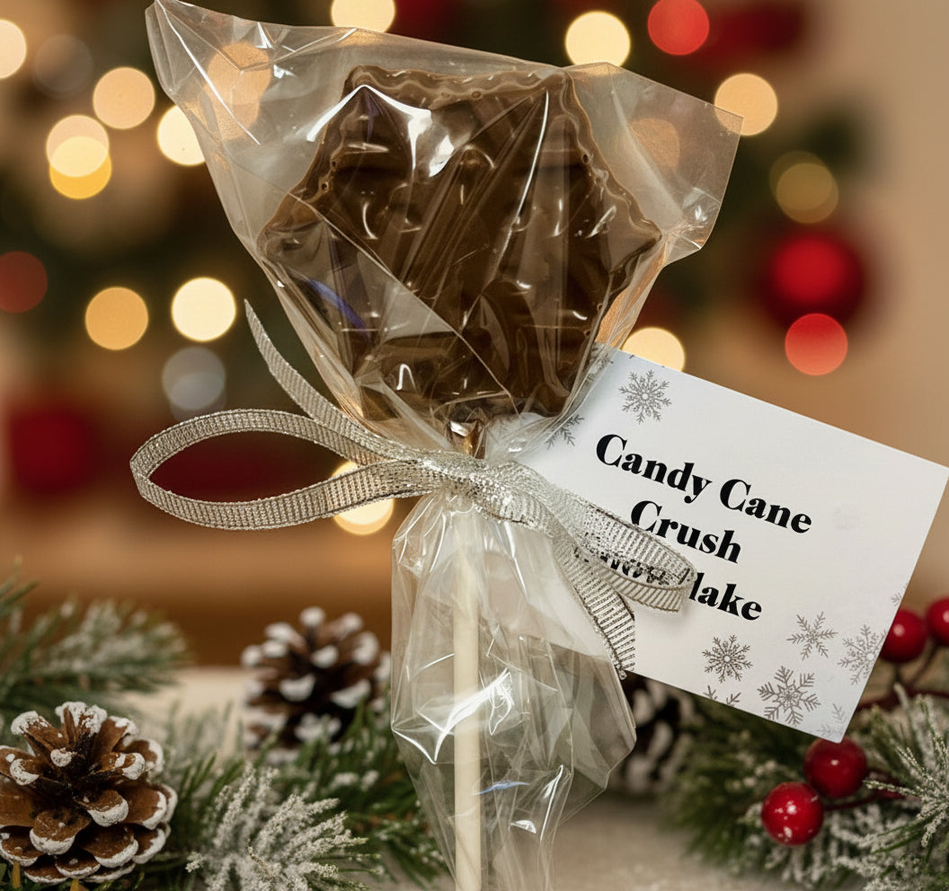 Candy Cane Crush Snowflake ~ Catalina Chocolate Company