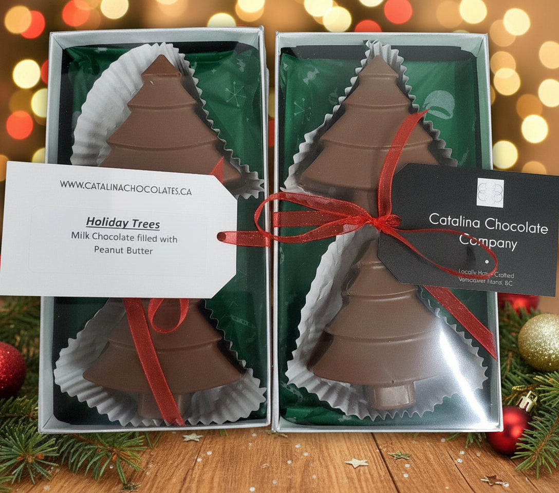 Peanut Butter Filled Trees ~ Catalina Chocolate Company